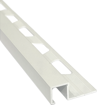 Уголок под плитку Profiling Алюминиевый ПО-П10х10 (2.7м, белый матовый)