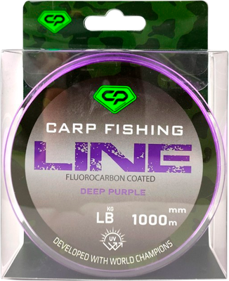 Леска флюорокарбоновая Carp Pro Fluorocarbon Coated Deep Purple 1000м / CP5010-025 (0.261мм)