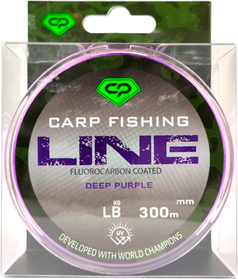 Леска флюорокарбоновая Carp Pro Fluorocarbon Coated Deep Purple 300м / CP5003-030 (0.309мм)