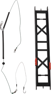 Комплект оснастки для приманки Yaman Лещ плетеный шнур 0.15мм, крючок №8 Chinu Ring / Я-ОЛ-015-8