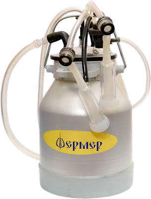 Бидон для доильного аппарата Фермер ЦР (крышка пластик)