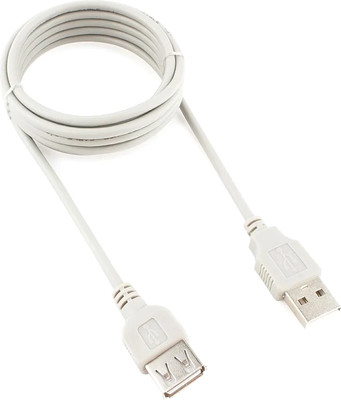 Удлинитель кабеля Cablexpert CC-USB2-AMAF-6-N (серый)