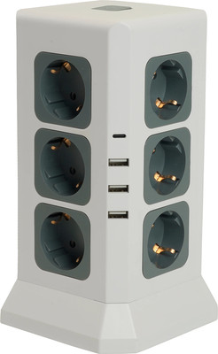 Удлинитель Stekker Comfort HM10-61-01 / 49991 (1.5м, белый/серый)