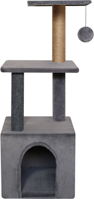 Комплекс для кошек Kogtik Венди Lux msk (серый/джут)