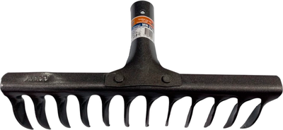 Грабли MAWIPRO Витые 12 зубьев (без черенка, рельсовая сталь)