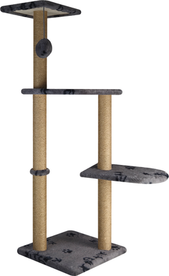 Комплекс для кошек Kogtik Руна СЛД m (серый/лапки/джут)