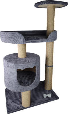 Комплекс для кошек Kogtik Грейт СД (серый/джут)