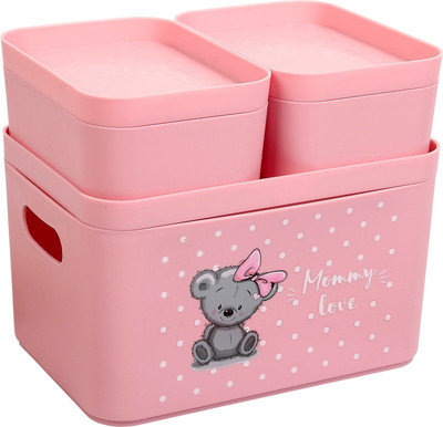 Набор органайзеров Berossi Mommy love 22.5x15.5x19.5см (нежно-розовый)