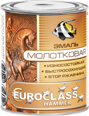 Эмаль Euroclass Молотковая (400г, графит)