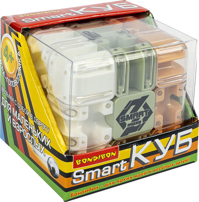 Игра-головоломка Bondibon Smart Куб Вох 3D-лабиринт крутящийся / ВВ6552