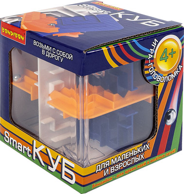 Игра-головоломка Bondibon Smart Куб Вох 3D-лабиринт / ВВ6558
