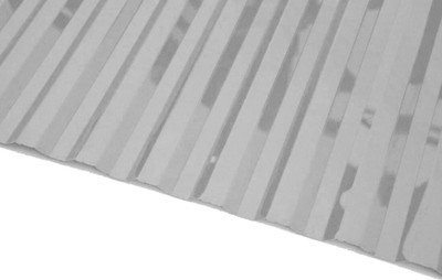 Монолитный поликарбонат Borrex Трапеция 1050x2000x1.3мм (серый)