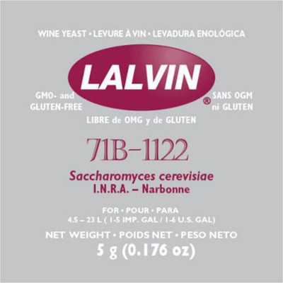 Дрожжи Lalvin 71B (5гр)