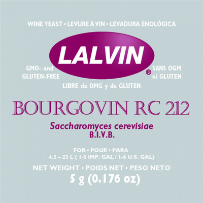 Дрожжи Lalvin RC 212 (5гр)