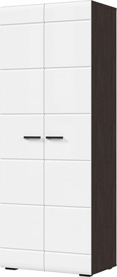 Шкаф Стендмебель Либерти ШК 02 (мдф белый глянец/венге)