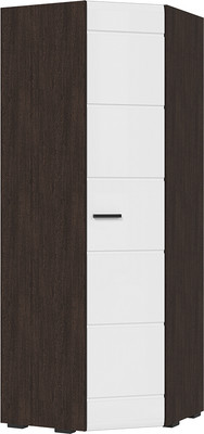 Шкаф Стендмебель Либерти ШК 05 угловой 780 (мдф белый глянец/венге)