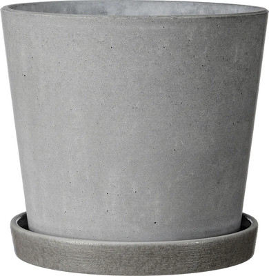 Вазон Композит Грэй Конус №4 / КБ-К4-251-22 (3.82л, серый)