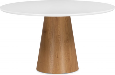 Обеденный стол Woodville Huge 120х75 / 15826 (white/brown)