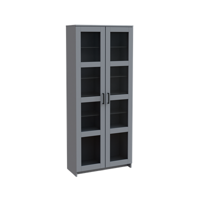 Шкаф с витриной Mio Tesoro Нави с витриной 2.15.16.090.4 (серый)