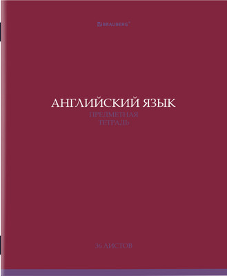 Тетрадь предметная Brauberg Колор. Английский язык / 405071 (36л)