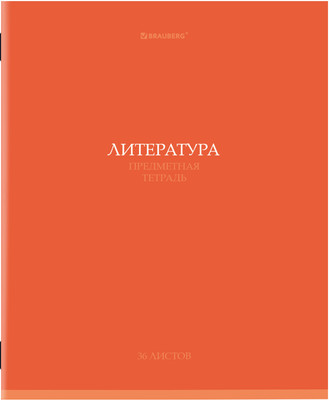 Тетрадь предметная Brauberg Колор. Литература / 405077 (36л)