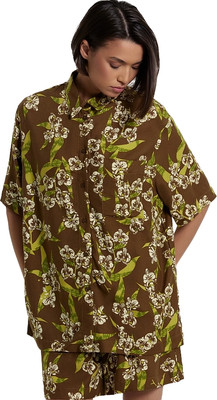 Рубашка Mark Formelle 112855/1 (р.170-92-98, цветы на кенгуру)