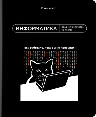Тетрадь предметная Brauberg Мемы. Информатика / 405102 (48л)