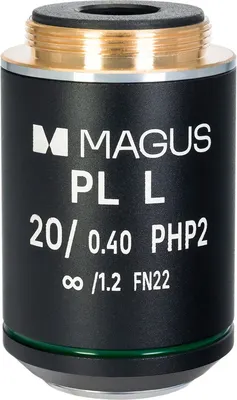 Объектив для микроскопа Magus 20PL60V Plan 20x/0.40/1.2 H60мм / 85121