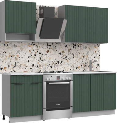 Кухонный гарнитур Arvento АНТА-плюс 1.6м (зеленый)