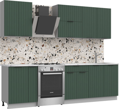 Кухонный гарнитур Arvento АНТА-плюс 2м (зеленый)