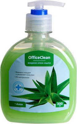 Мыло жидкое OfficeClean Алоэ антибактериальное (300мл)