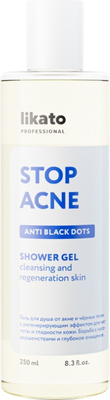 Гель для душа Likato Professional от акне и черных точек с регенерирующим эффектом (250мл)