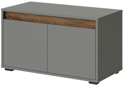 Тумба для обуви MySTAR ИВ-126.09 (дымчатый алмаз/дуб канзас)