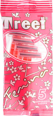 Набор бритвенных станков TREET Loox 3 Pink Platinum для женщин 3 лезвия с полоской (5шт)