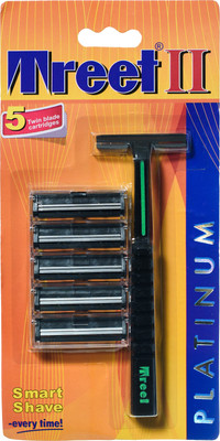 Бритвенный станок TREET II Platinum + 5 кассет
