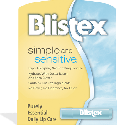 Бальзам для губ Blistex Simple and Sensitive без аромата