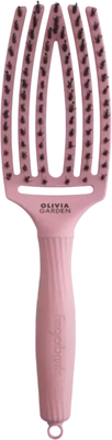 Расческа Olivia Garden Fingerbrush Boar & Nylon 2024 Soft Pink