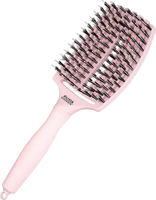 Расческа Olivia Garden Fingerbrush Care Iconic Boar & Nylon Pastel Pink L