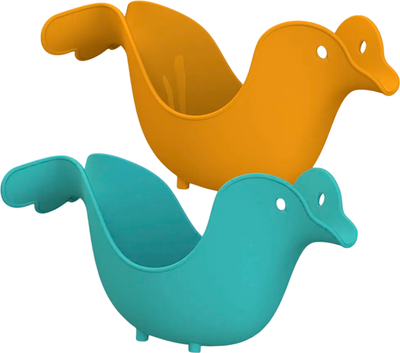 Набор ковшиков для купания KidPlast Птица / PL503705 (оранжевый/бирюзовый)