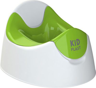 Детский горшок KidPlast Oxima / PL094304 (белый/зеленый)