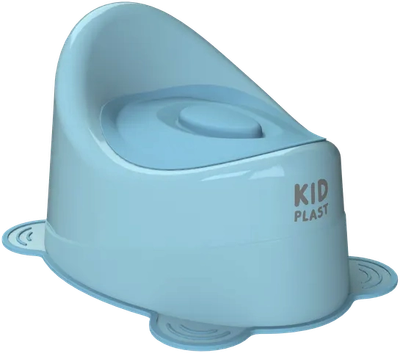 Детский горшок KidPlast Uniks / PL045702 (голубой/темно-голубой)