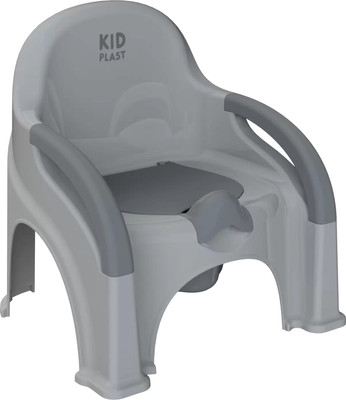 Детский горшок KidPlast Primo / PL116202 (светло-серый/серый)