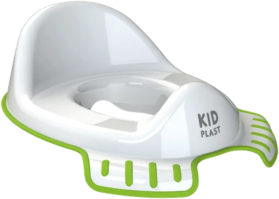 Детская накладка на унитаз KidPlast Flippi / PL124300 (белый/зеленый)