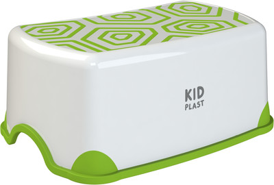 Табурет-подставка KidPlast Aster / PL194300 (белый/зеленый)