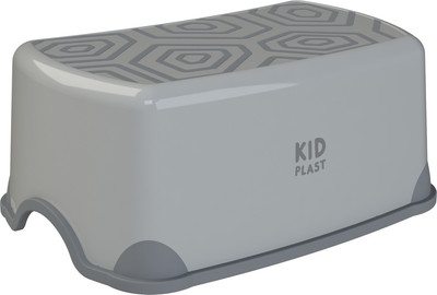 Табурет-подставка KidPlast Aster / PL194100 (светло-серый/серый)