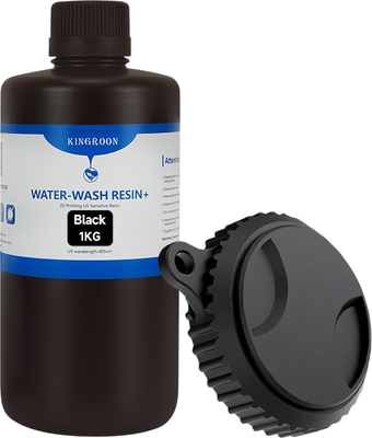 Фотополимерная смола для 3D-принтера Kingroon Water Wash Resin + Black / SZ0001 (1кг)