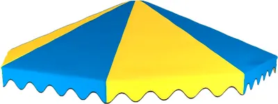 Защитная сетка для батута UNIX Line 14ft / ROU14BL (синий/желтый)
