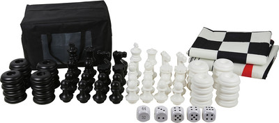 Набор настольных игр Hape Самый умный. Гигантские шахматы 3в1 / 847115_HP