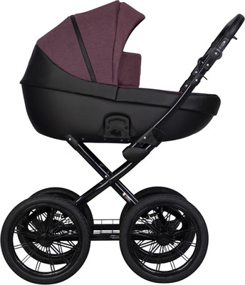 Детская универсальная коляска Riko Basic Pacco Prestige 2 в 1 (01/сливовый/черный)