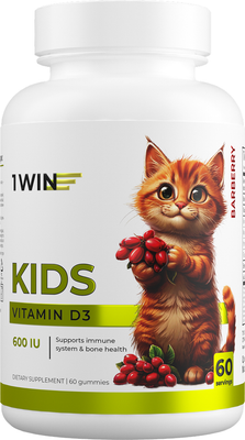 Витамин 1WIN D3 600МЕ Kids (60шт, барбарис)